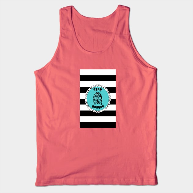 Stay Hungry Black Stripes Tank Top by StayHungryCo